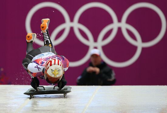 2014 Winter Olympics. Skeleton. Women. Day One