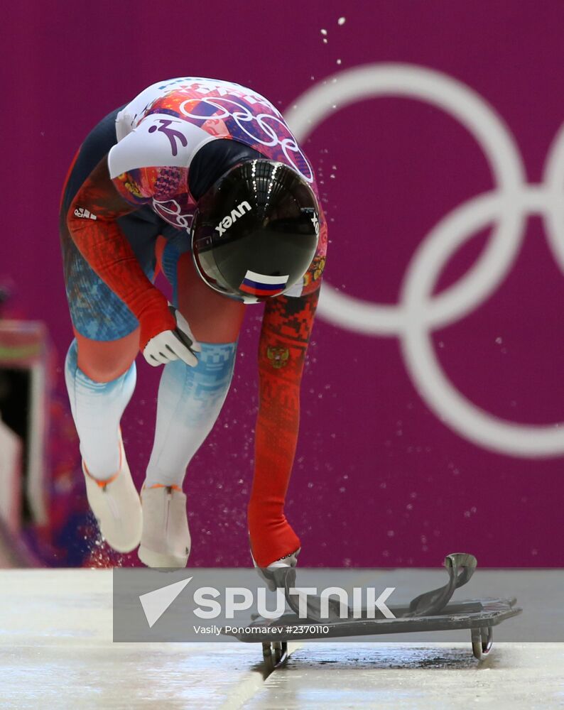 2014 Winter Olympics. Skeleton. Women. Day One