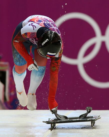 2014 Winter Olympics. Skeleton. Women. Day One