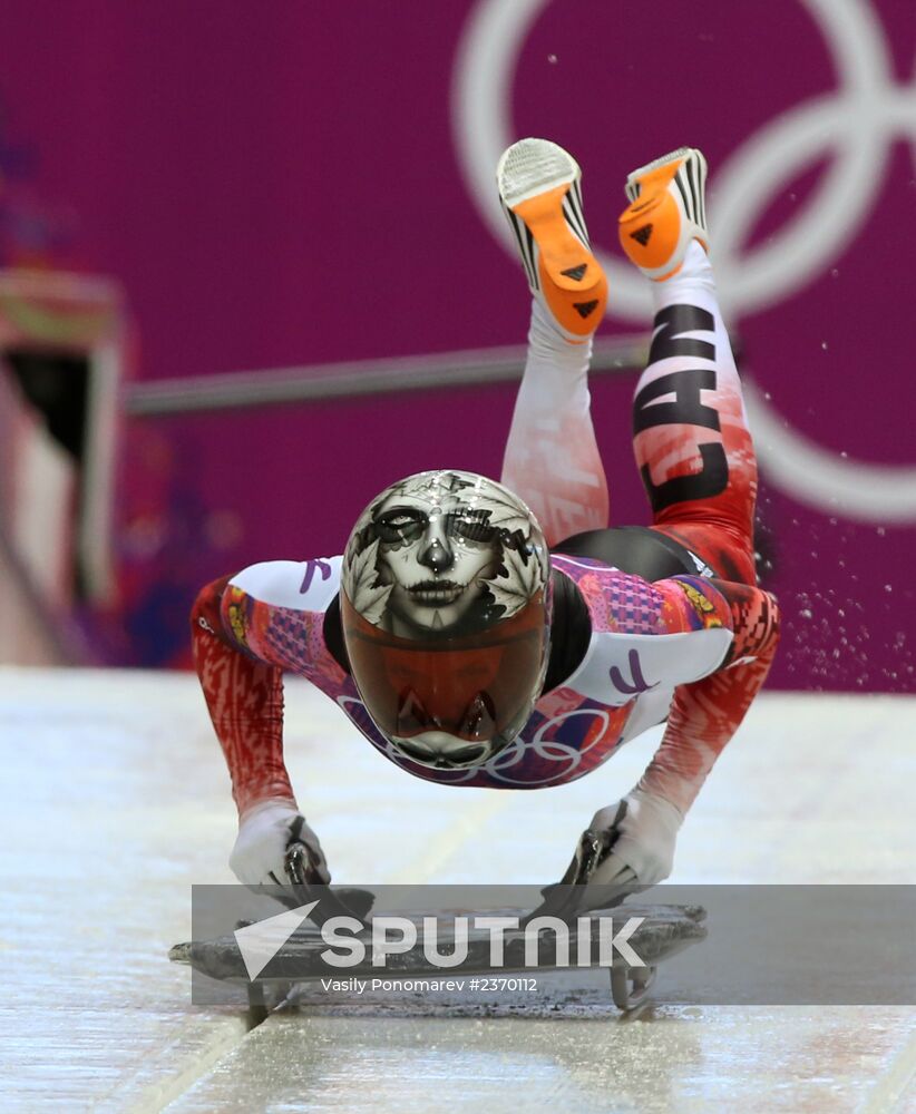 2014 Winter Olympics. Skeleton. Women. Day One