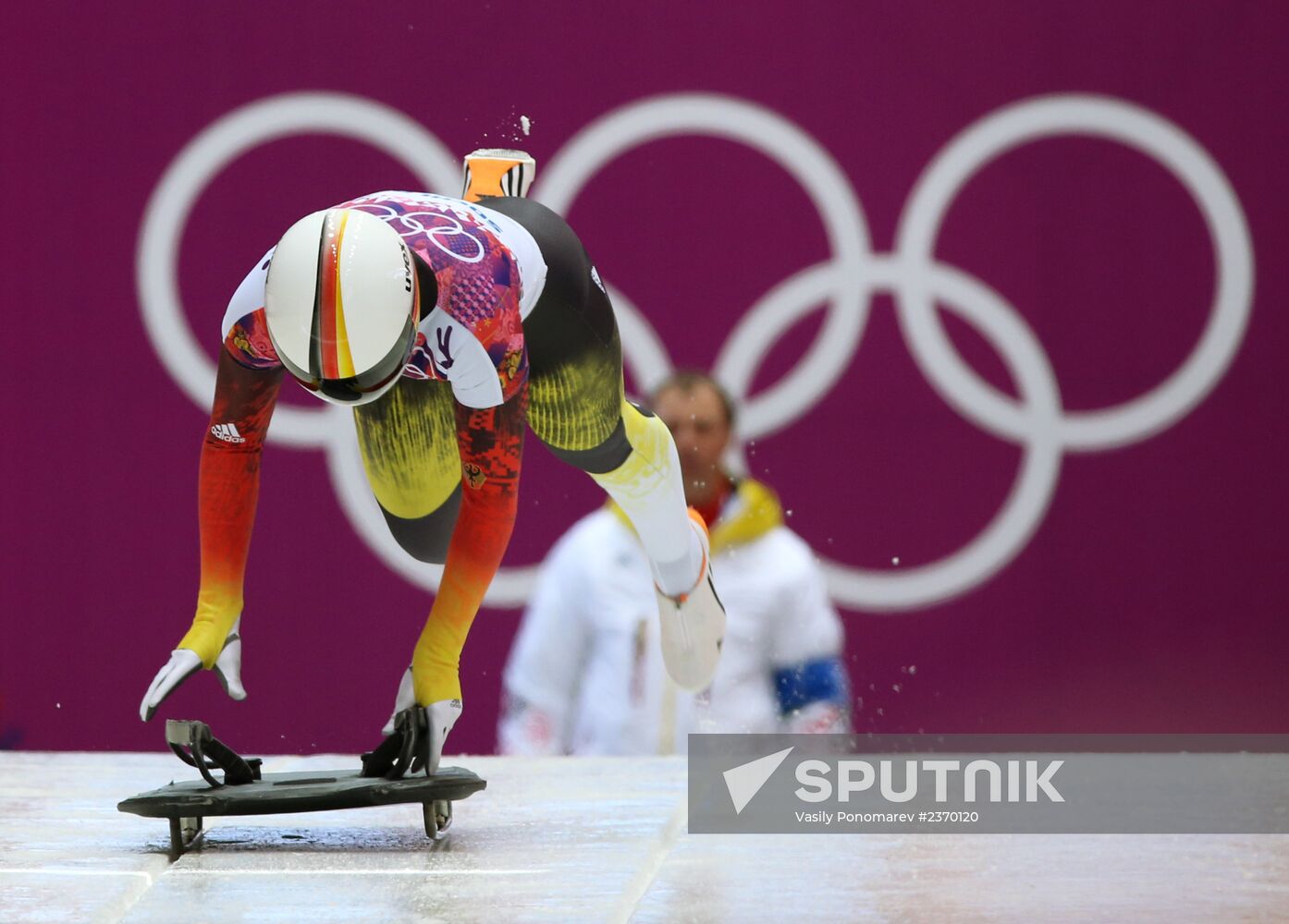 2014 Winter Olympics. Skeleton. Women. Day One