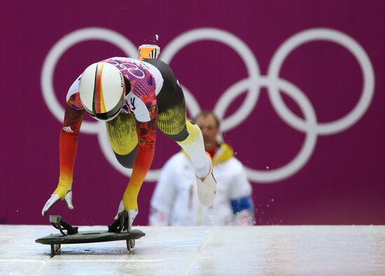 2014 Winter Olympics. Skeleton. Women. Day One
