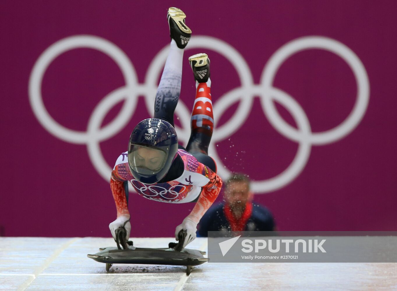 2014 Winter Olympics. Skeleton. Women. Day One