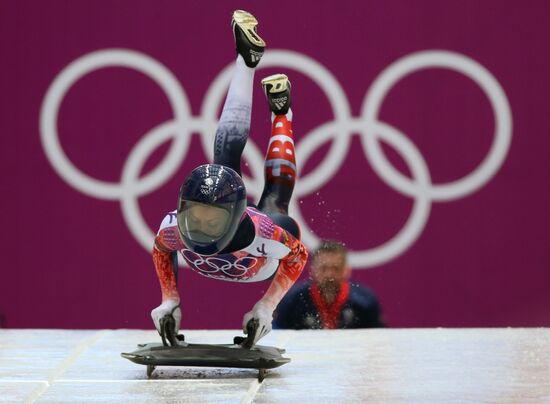 2014 Winter Olympics. Skeleton. Women. Day One