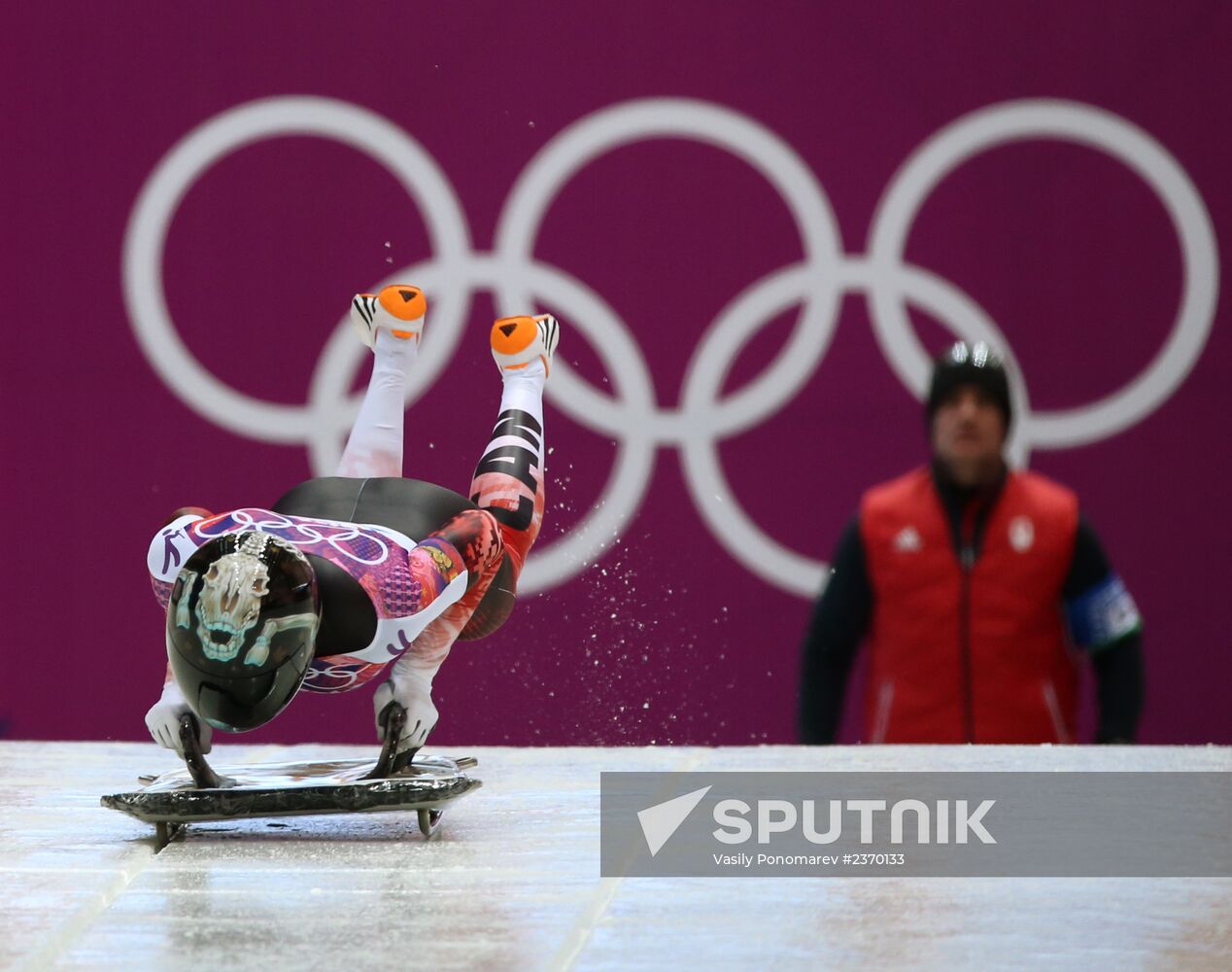 2014 Winter Olympics. Skeleton. Women. Day One