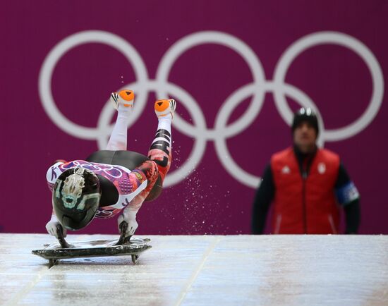 2014 Winter Olympics. Skeleton. Women. Day One