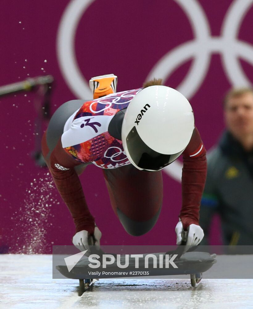 2014 Winter Olympics. Skeleton. Women. Day One