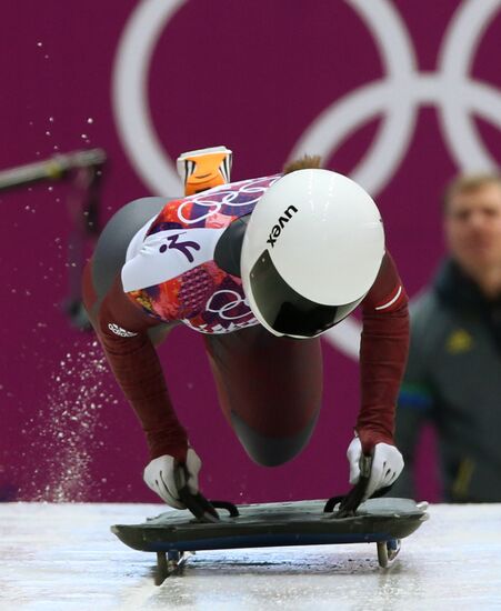 2014 Winter Olympics. Skeleton. Women. Day One