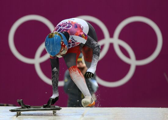2014 Winter Olympics. Skeleton. Women. Day One