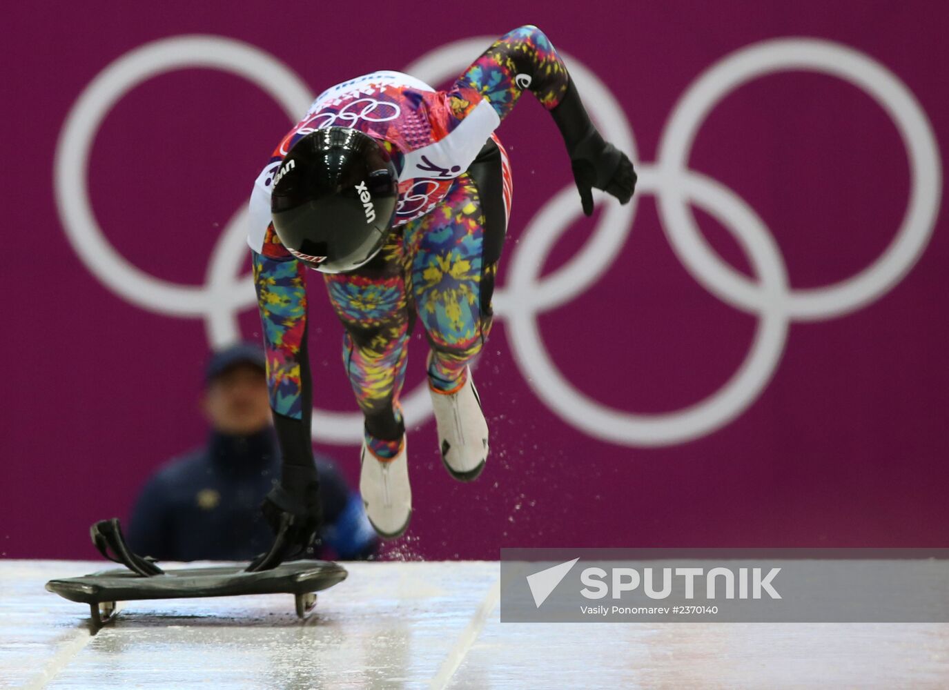 2014 Winter Olympics. Skeleton. Women. Day One