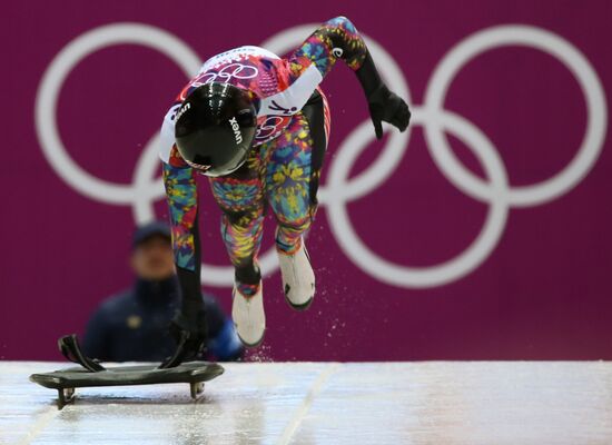 2014 Winter Olympics. Skeleton. Women. Day One