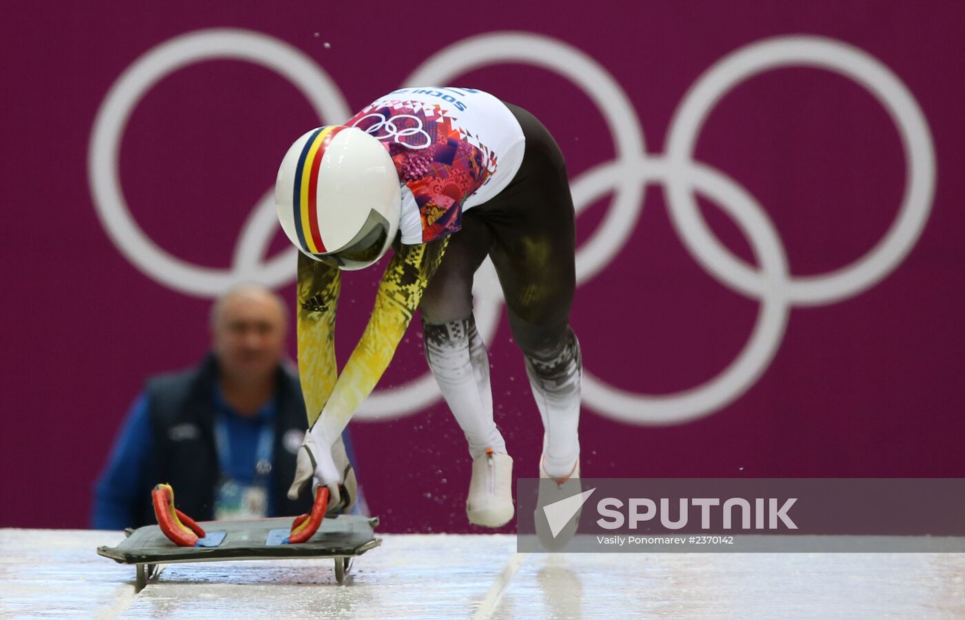 2014 Winter Olympics. Skeleton. Women. Day One