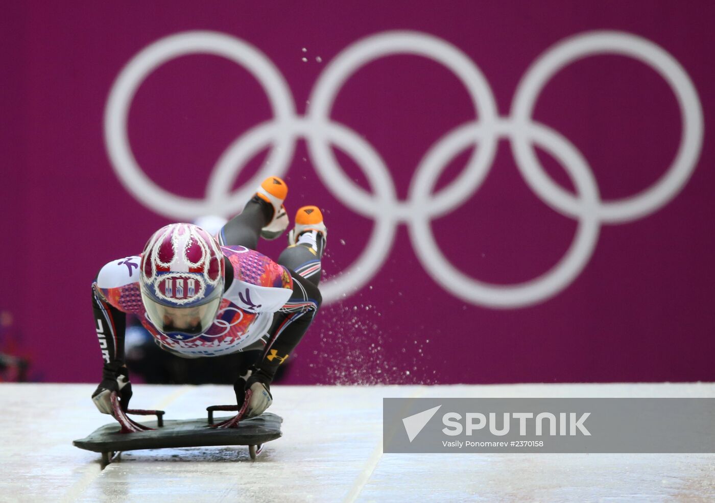 2014 Winter Olympics. Skeleton. Women. Day One