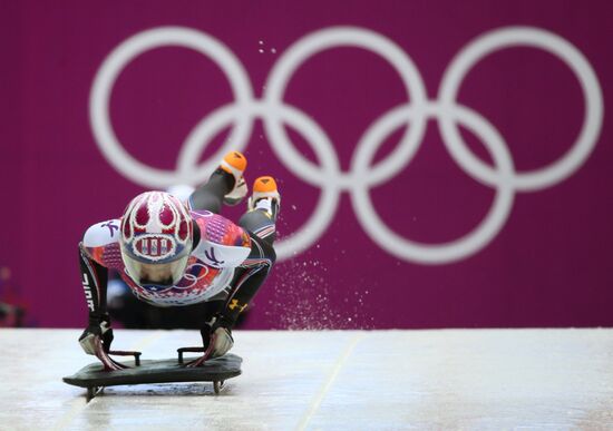 2014 Winter Olympics. Skeleton. Women. Day One