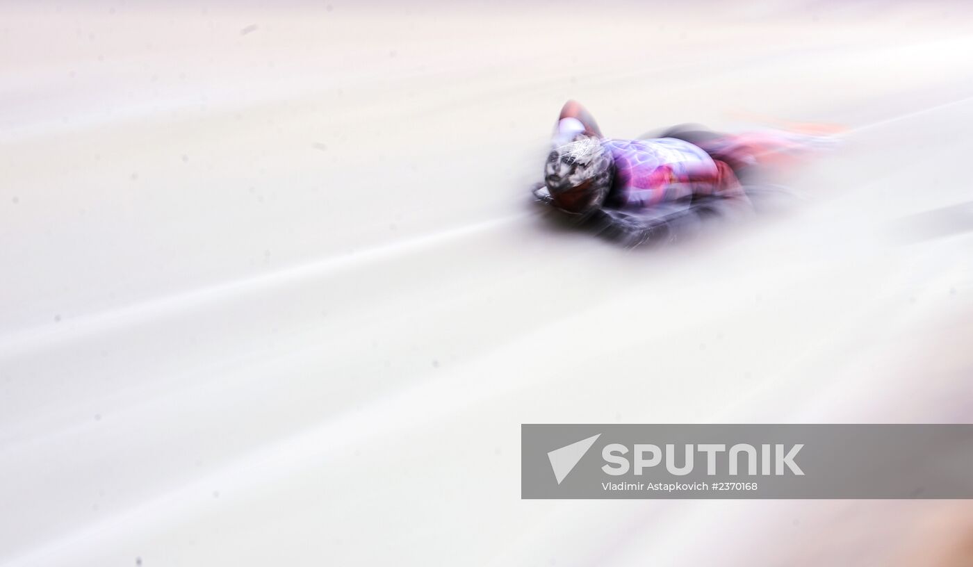 2014 Winter Olympics. Skeleton. Women. Day One