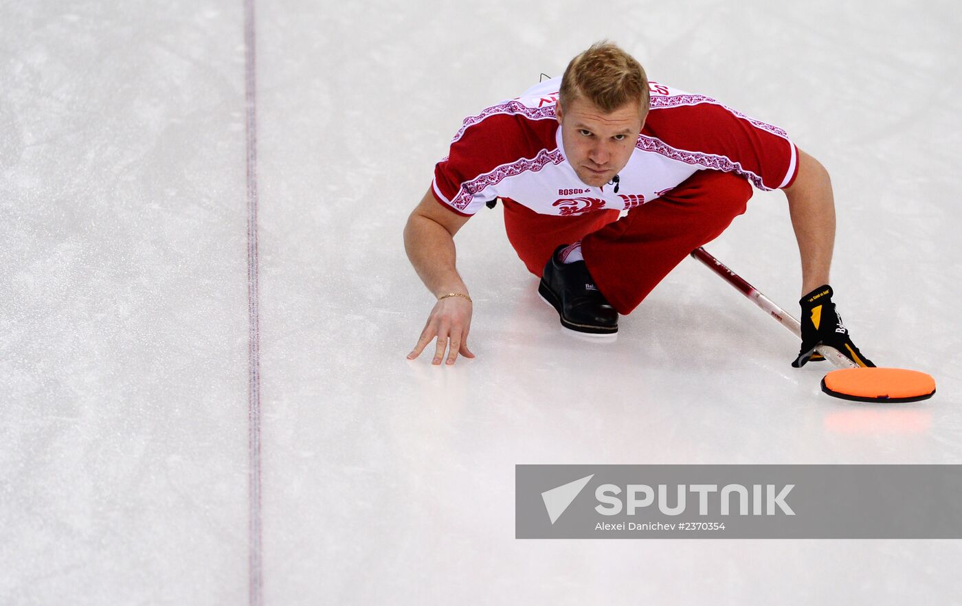 2014 Winter Olympics. Curling. Men. Day Four