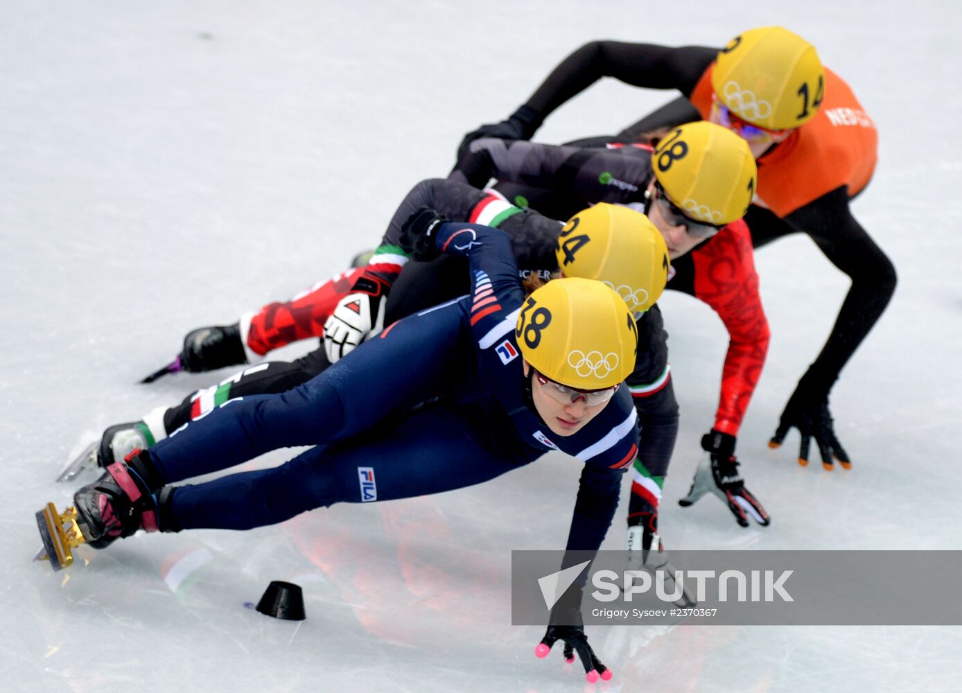 2014 Winter Olympics. Short track speed skating. Women. 500m