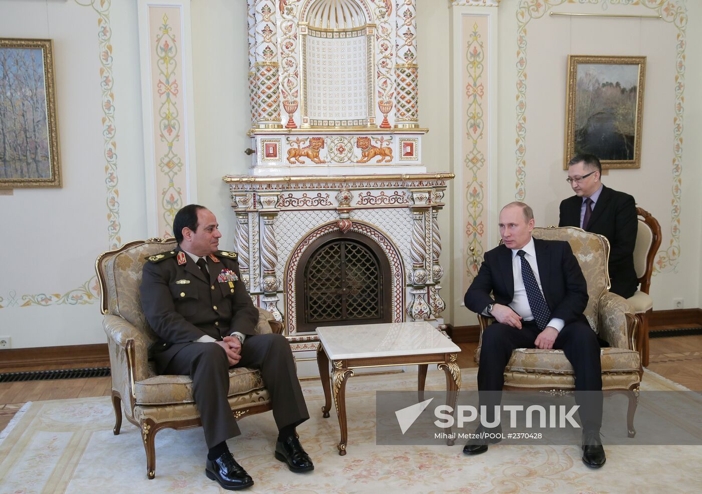 Vladimir Putin meets with Abdel Fattah el-Sisi