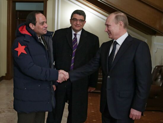 Vladimir Putin meets with Abdel Fattah el-Sisi