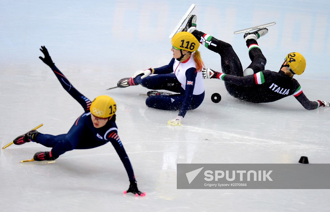 2014 Olympics. Short track speed skating. Women. 500m