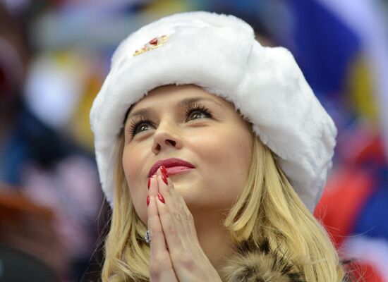 2014 Winter Olympics. Ice hockey. Men. Russia vs. Slovenia