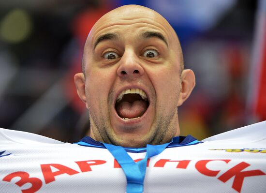 2014 Winter Olympics. Ice hockey. Men. Russia vs. Slovenia