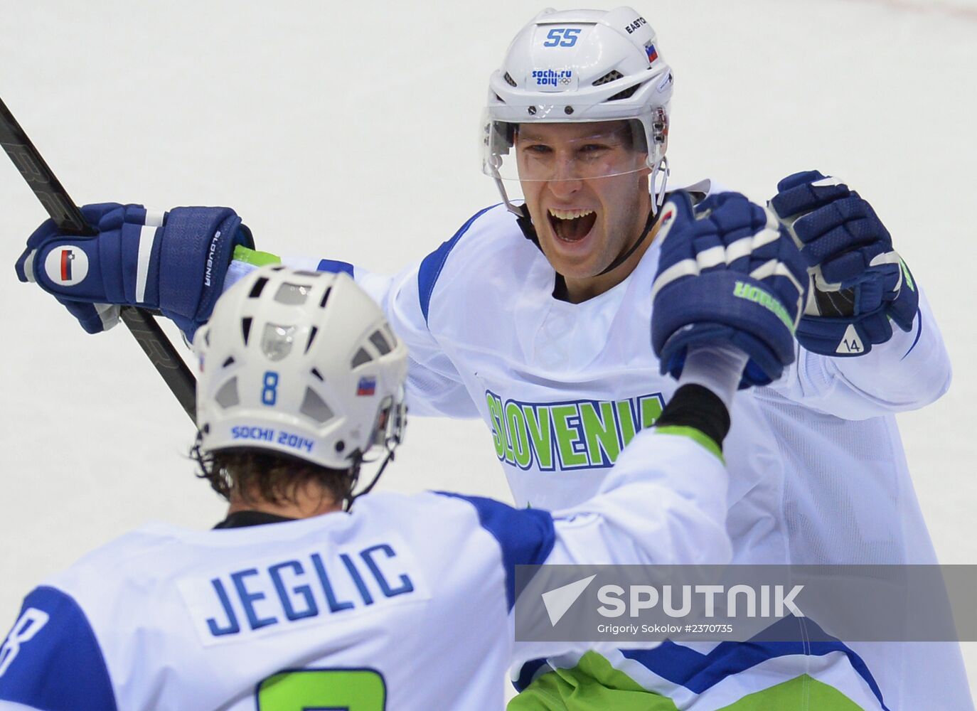 2014 Olympics. Hockey. Men. Russia vs. Slovenia
