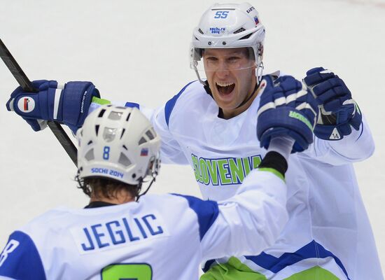 2014 Olympics. Hockey. Men. Russia vs. Slovenia