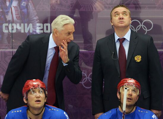 2014 Winter Olympics. Ice hockey. Men. Russia vs. Slovenia