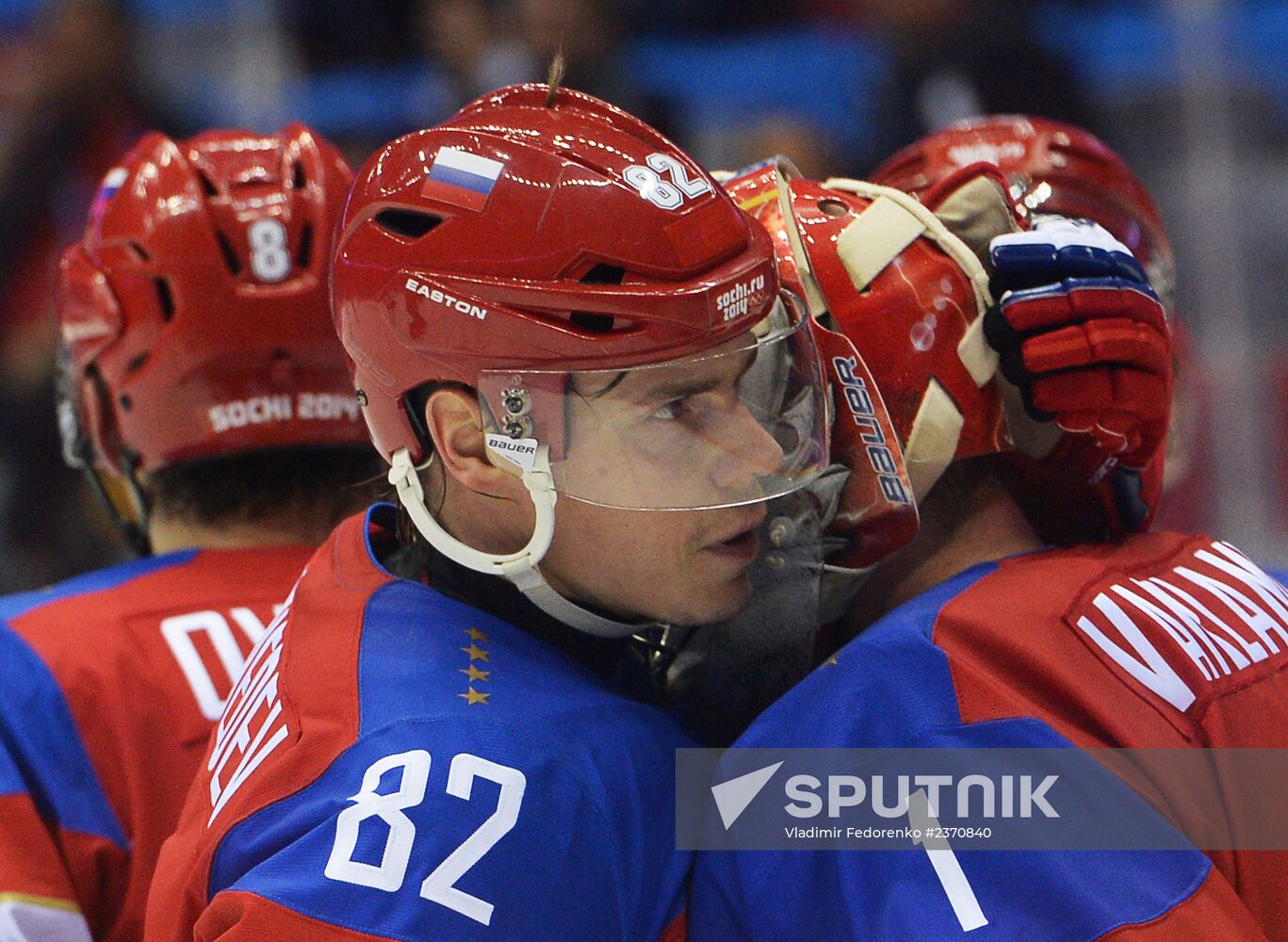 2014 Winter Olympics. Ice hockey. Men. Russia vs. Slovenia