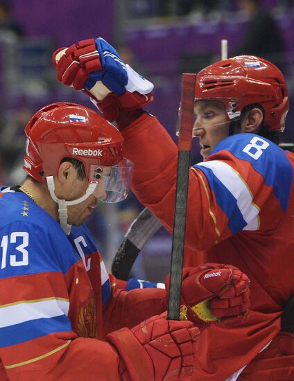 2014 Winter Olympics. Ice hockey. Men. Russia vs. Slovenia