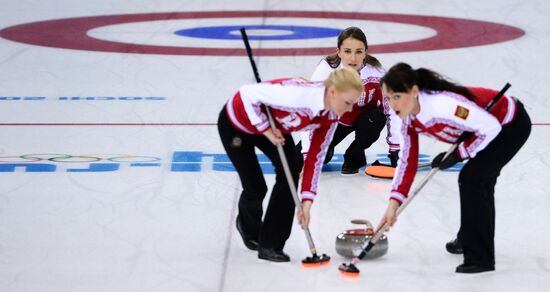 2014 Winter Olympics. Curling. Women. Day Four
