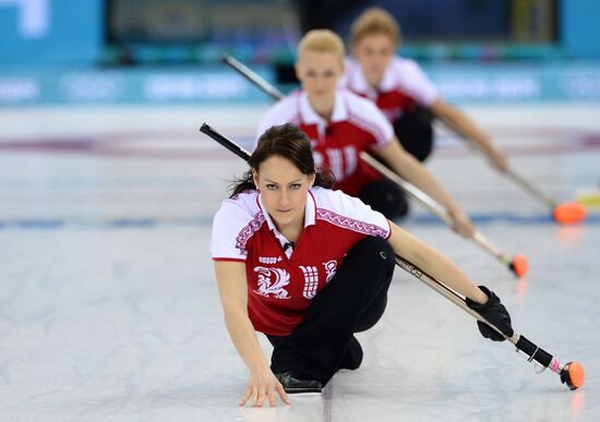 2014 Winter Olympics. Curling. Women. Day Four