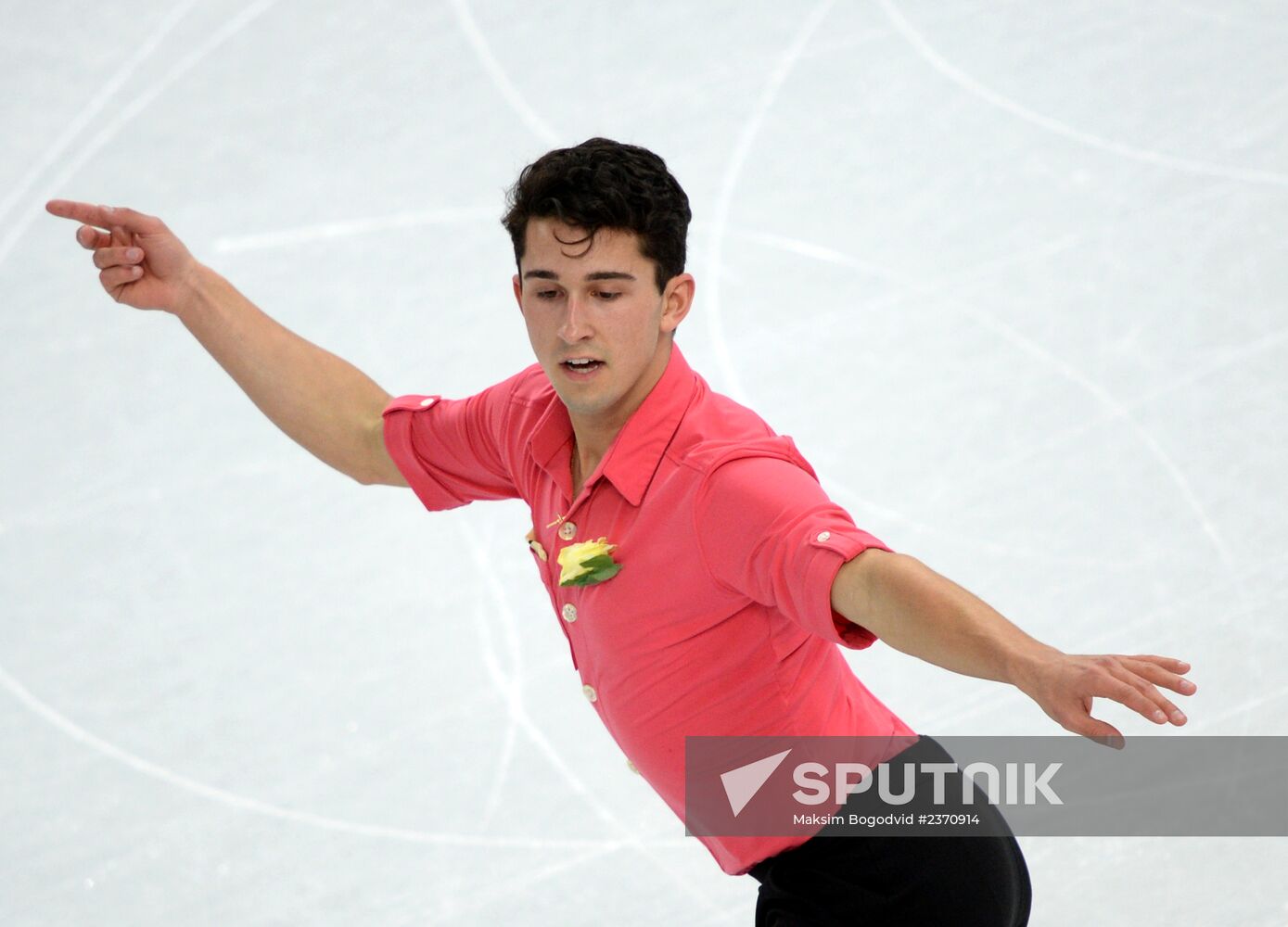 2014 Winter Olympics. Figure skating. Men's singles. Short program