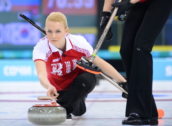 2014 Winter Olympics. Curling. Women. Day Four