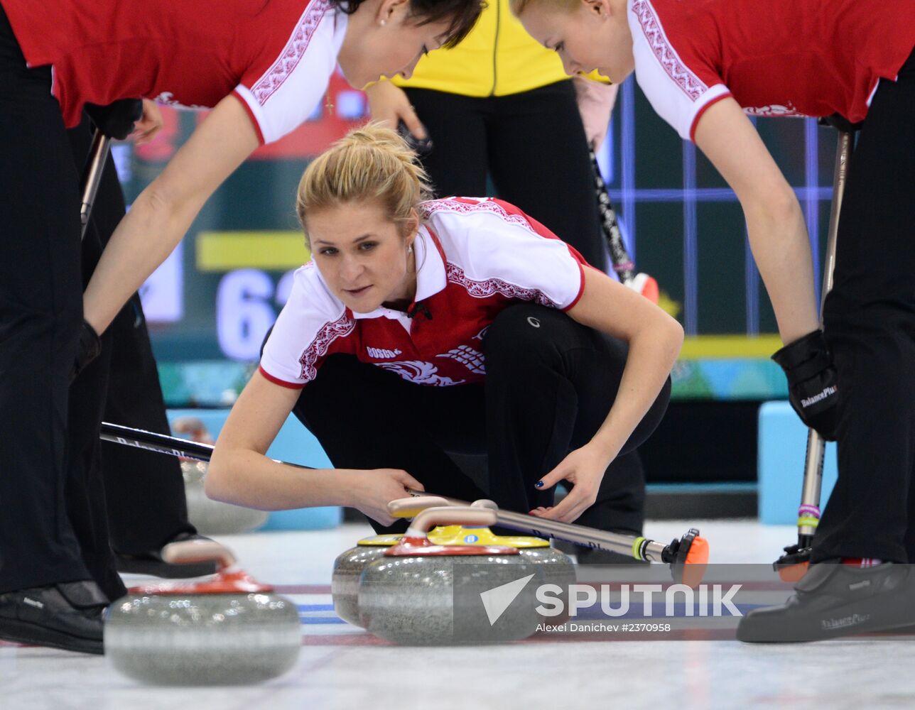 2014 Winter Olympics. Curling. Women. Day Four