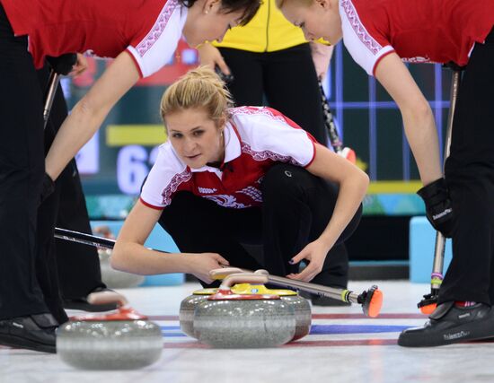 2014 Winter Olympics. Curling. Women. Day Four