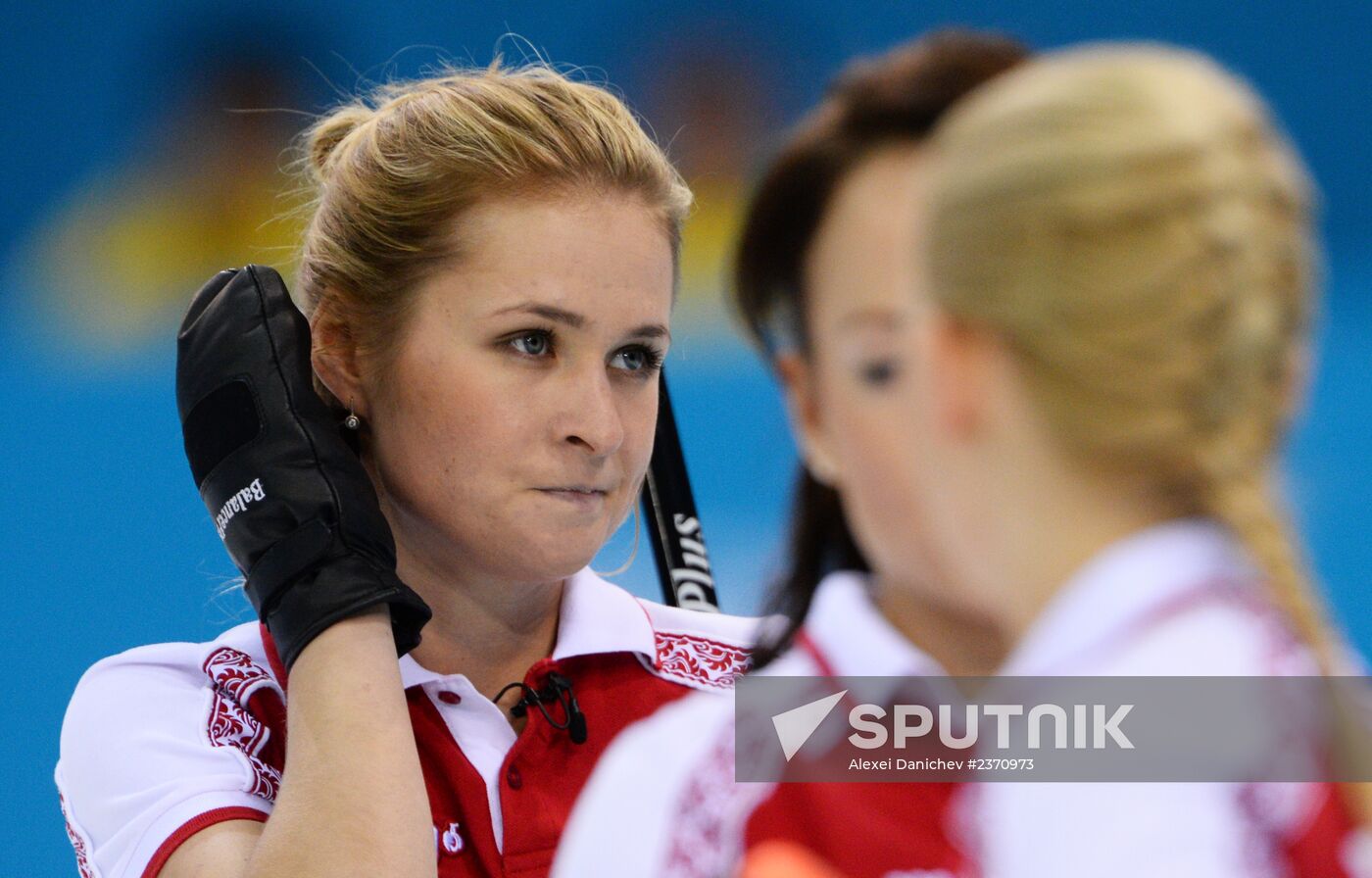 2014 Winter Olympics. Curling. Women. Day Four