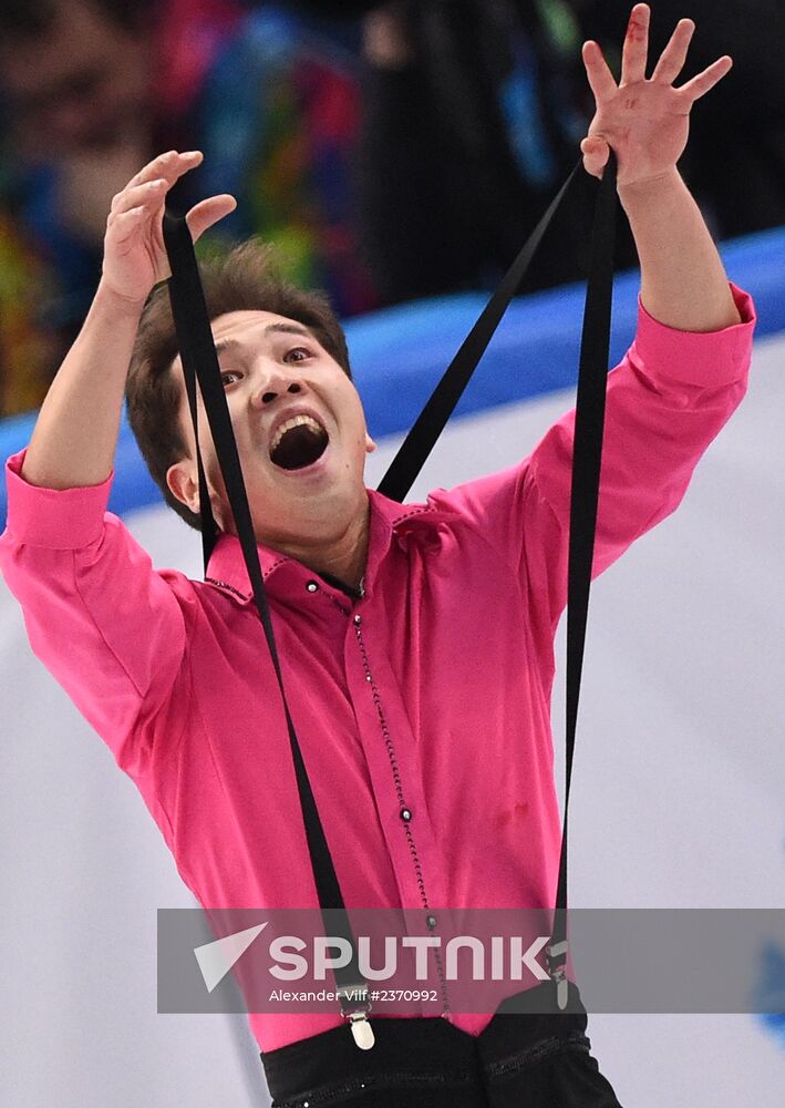 2014 Winter Olympics. Figure skating. Men's singles. Short program