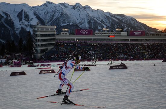 2014 Winter Olympics. Biathlon. Men. Individual race