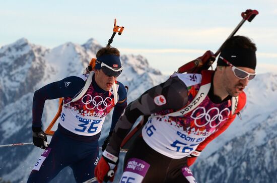 2014 Winter Olympics. Biathlon. Men. Individual race