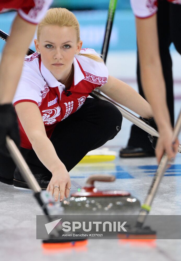 2014 Winter Olympics. Curling. Women. Day Four