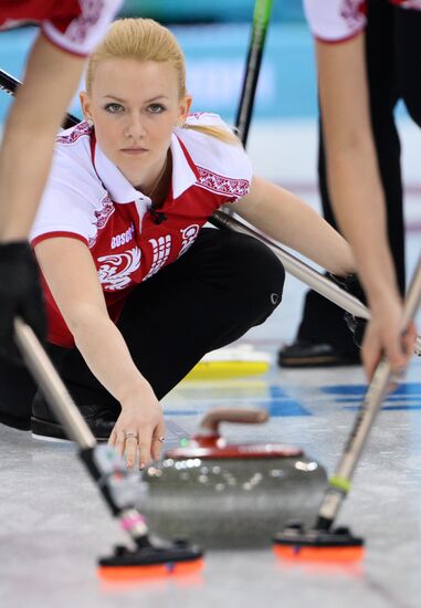 2014 Winter Olympics. Curling. Women. Day Four