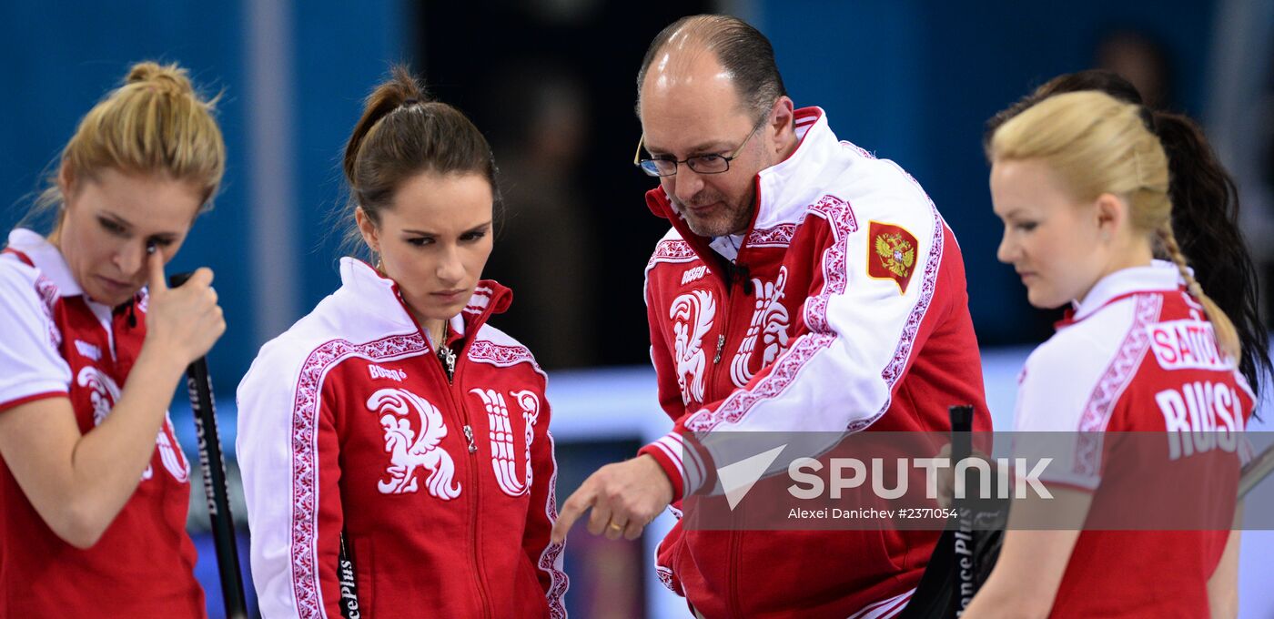 2014 Winter Olympics. Curling. Women. Day Four