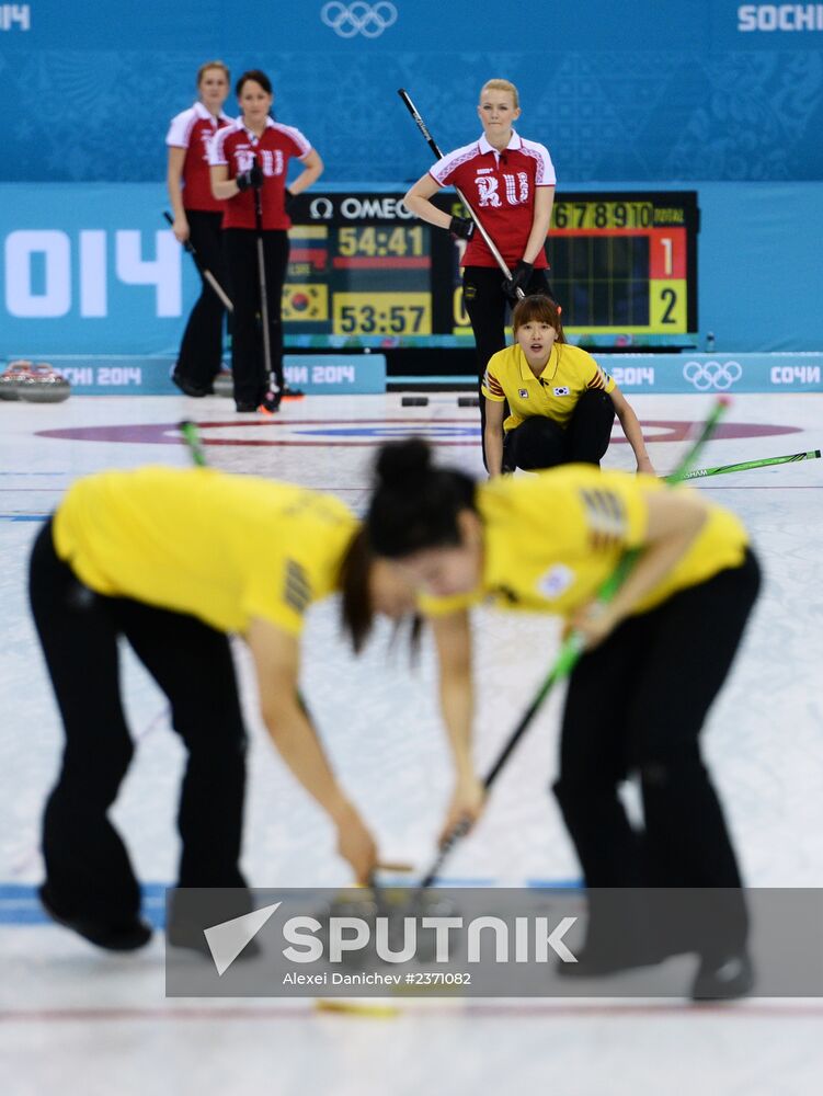 2014 Winter Olympics. Curling. Women. Day Four