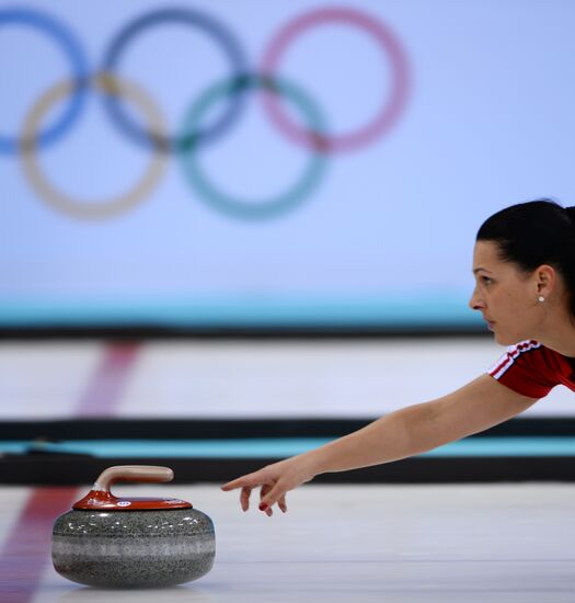 2014 Winter Olympics. Curling. Women. Day Four