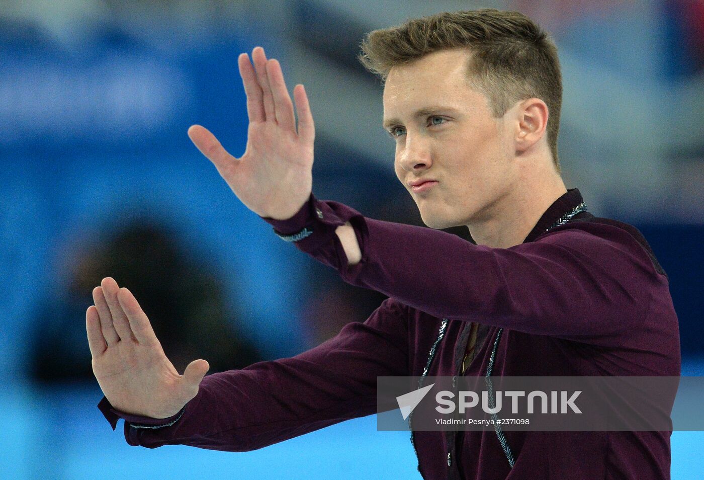 2014 Winter Olympics. Figure skating. Men's singles. Short program