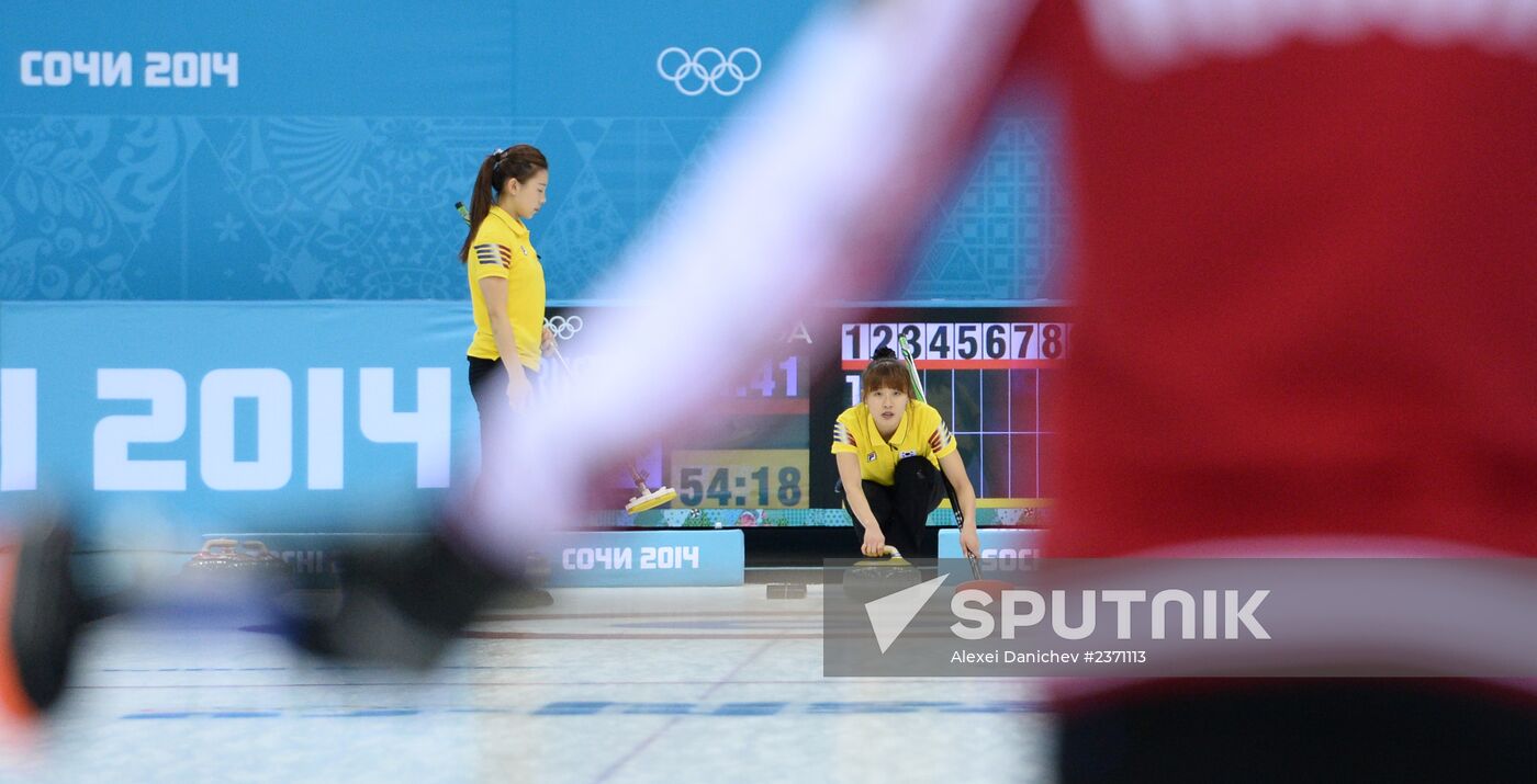 2014 Winter Olympics. Curling. Women. Day Four