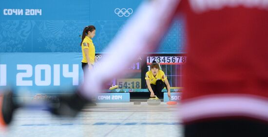2014 Winter Olympics. Curling. Women. Day Four