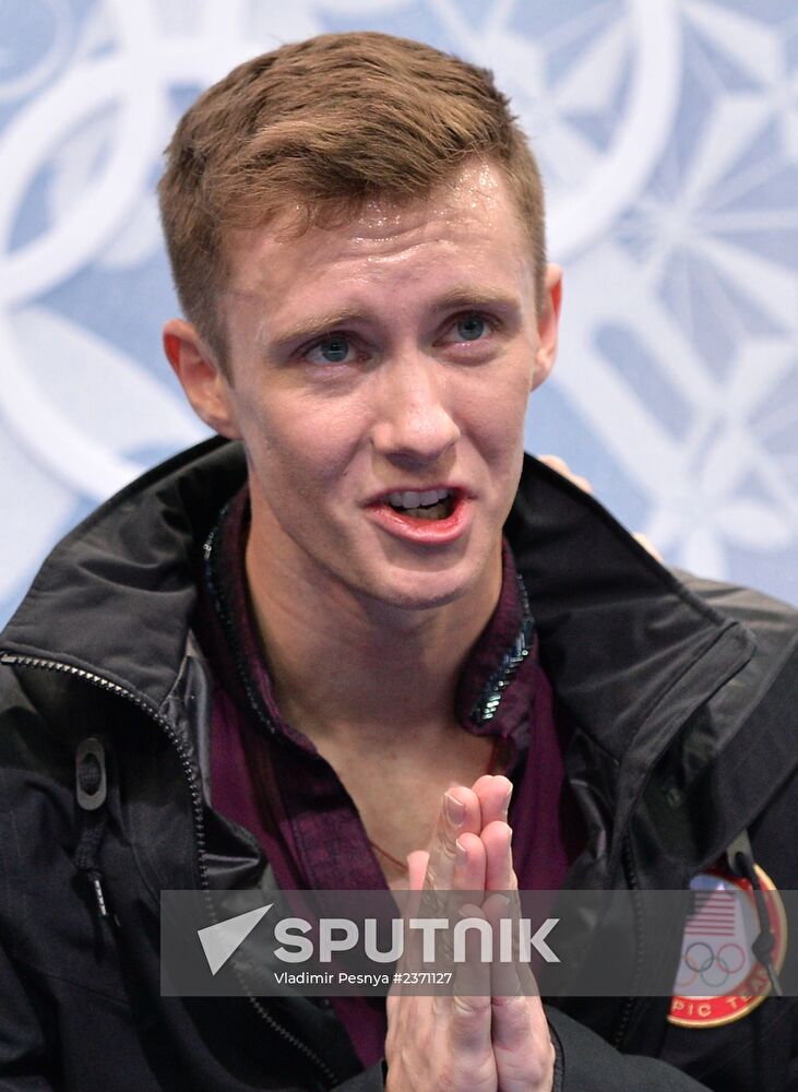 2014 Winter Olympics. Figure skating. Men's singles. Short program